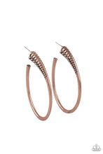 Load image into Gallery viewer, Fully Loaded - Copper Hoop Earring #1072