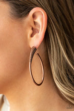 Load image into Gallery viewer, Fully Loaded - Copper Hoop Earring #1072