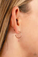Load image into Gallery viewer, Modern Model - Copper Hoop Earring #1104