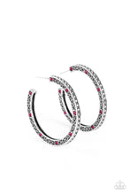 Load image into Gallery viewer, Richly Royal - Pink Hoop Earring #1155