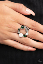 Load image into Gallery viewer, Butterfly Bustle - Green Ring #308
