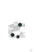 Load image into Gallery viewer, Butterfly Bustle - Green Ring #308