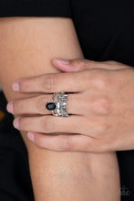 Load image into Gallery viewer, Crowned Victor - Black Ring #243