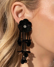 Load image into Gallery viewer, Floral Future - Black Post Earrings #5105