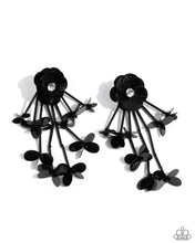 Load image into Gallery viewer, Floral Future - Black Post Earrings #5105