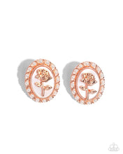 Load image into Gallery viewer, Rosy Relic - Copper Post Earrings #5120