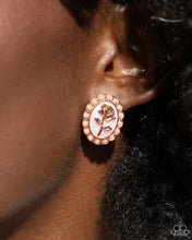 Load image into Gallery viewer, Rosy Relic - Copper Post Earrings #5120