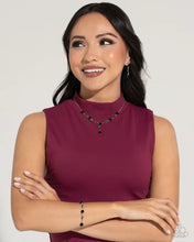 Load image into Gallery viewer, Led by the ROSE - Black Earring #5308