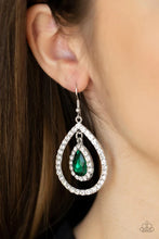 Load image into Gallery viewer, Blushing Bride - Green Earring #827