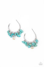Load image into Gallery viewer, Gorgeously Grounding - Blue Hoop Earring #899