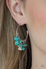 Load image into Gallery viewer, Gorgeously Grounding - Blue Hoop Earring #899