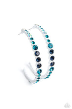 Load image into Gallery viewer, Gossip CURL - Blue Hoop Earring #900