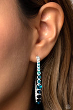 Load image into Gallery viewer, Gossip CURL - Blue Hoop Earring #900
