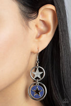Load image into Gallery viewer, Liberty and SPARKLE for All - Blue Earring #909