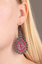 Load image into Gallery viewer, Carnival Courtesan - Pink Earring #1126