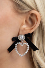 Load image into Gallery viewer, BOW and Then - Black Post Earring #5118