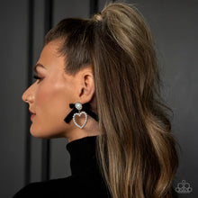 Load image into Gallery viewer, BOW and Then - Black Post Earring #5118