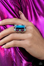 Load image into Gallery viewer, Radiant Rhinestones - Blue Ring #118
