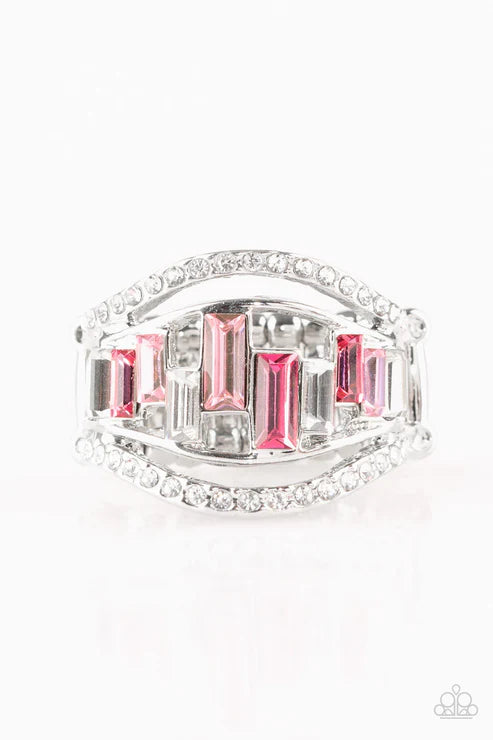 Treasure Chest Charm - Pink Ring #290