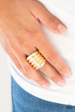 Load image into Gallery viewer, Hit Em Where It Hurts - Gold Ring #396
