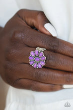 Load image into Gallery viewer, Stone Gardenia - Purple Ring #142
