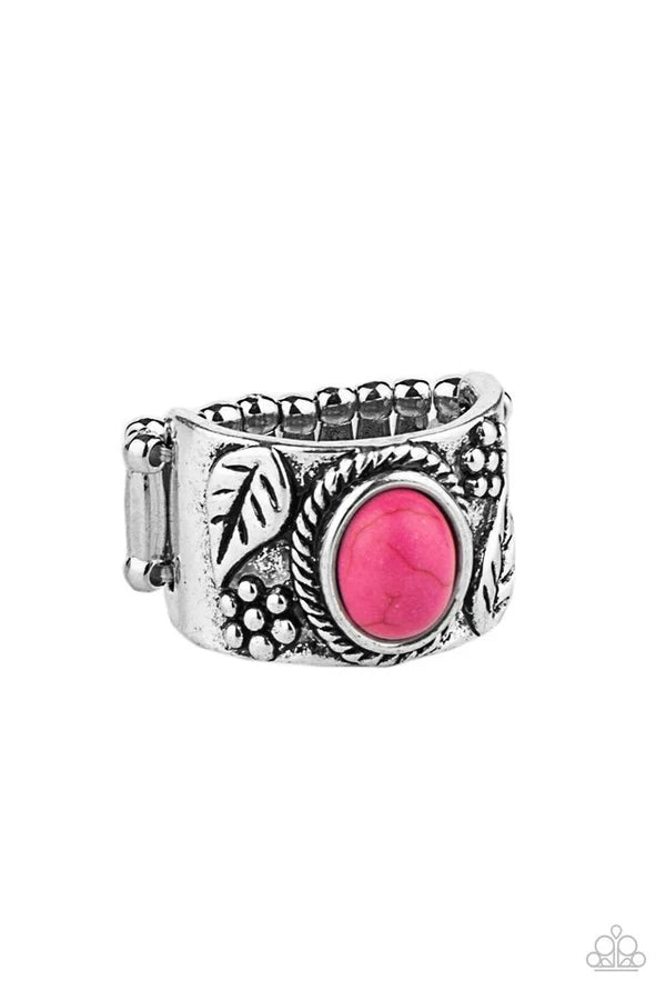 Free-Spirited Fields - Pink Ring #182