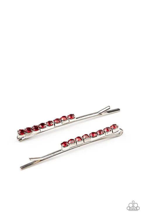 Satisfactory Sparkle - Red Hair Bobby Pins #502