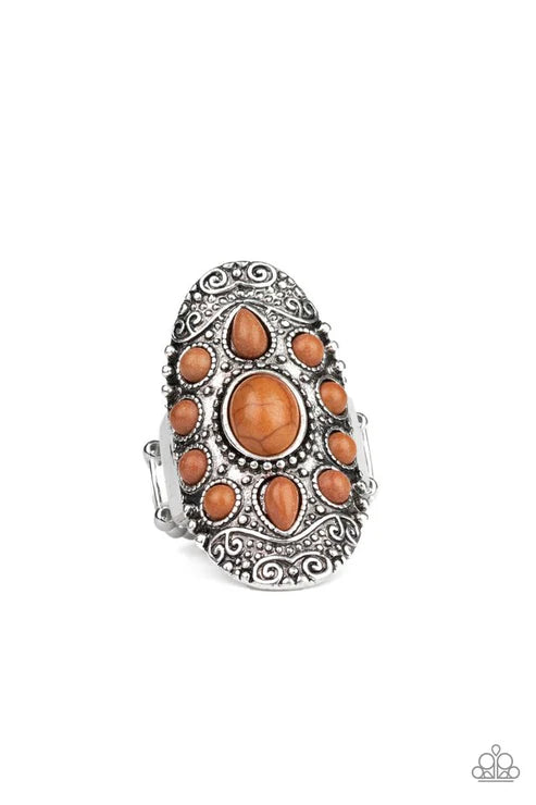 Stone Sunrise - Brown Ring #217