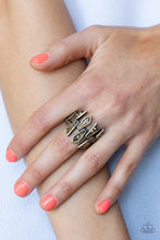 Load image into Gallery viewer, Juxtaposed Jewels - Brass Ring #438
