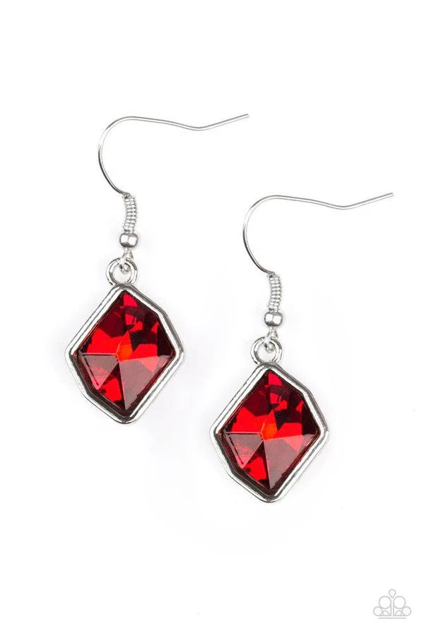 Glow It Up - Red Earring #1019