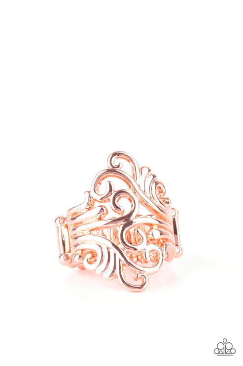 Voluptuous Vines - Copper Ring #037