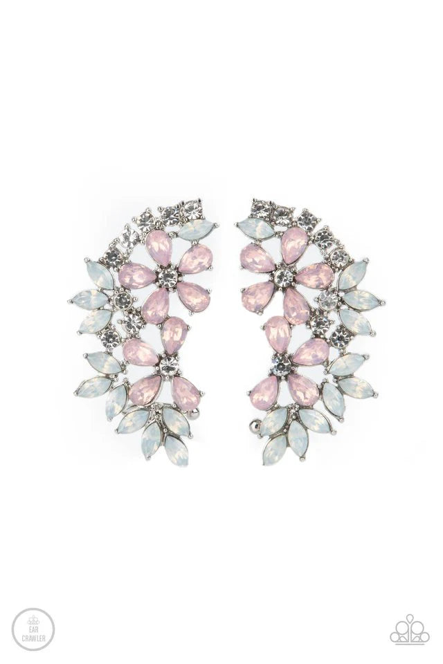 Garden Party Powerhouse - Pink Ear Crawler Earring #1146