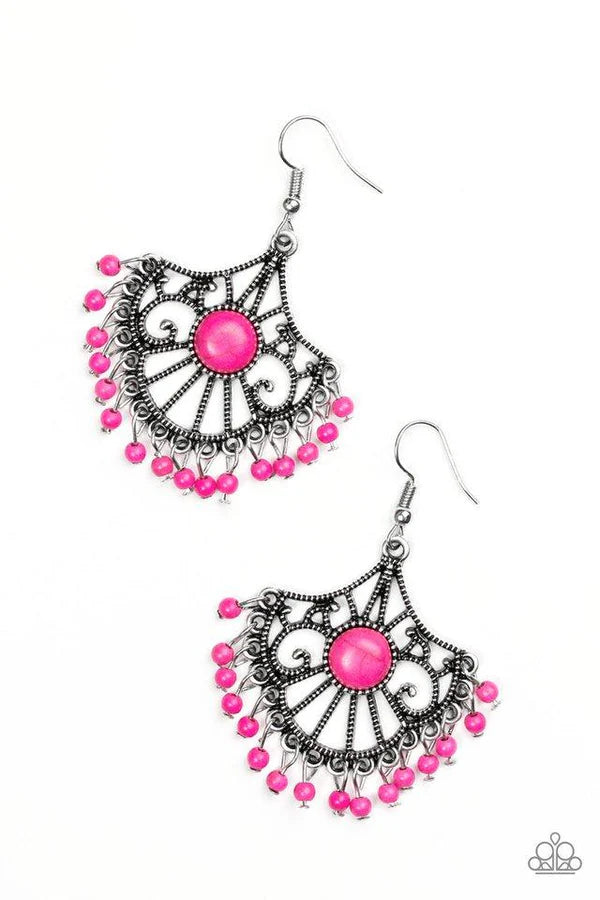 Stone Lagoon - Pink Earrings #1158
