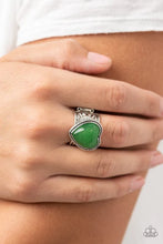 Load image into Gallery viewer, Stone Age Admirer - Green Ring #305
