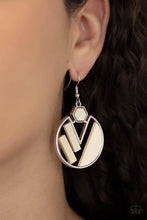 Load image into Gallery viewer, Petrified Posh - White Earrings #1309
