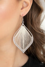 Load image into Gallery viewer, String Theory - White Earring #1324
