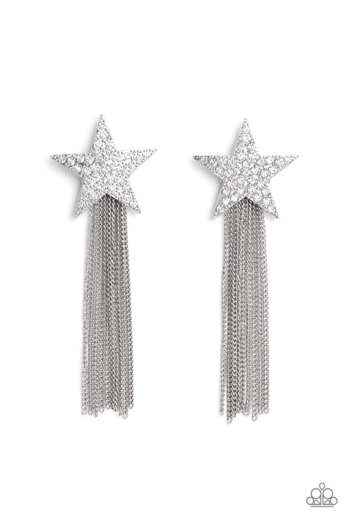 Superstar Solo - White Post Earring #1326