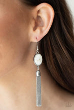 Load image into Gallery viewer, Oceanic Opalescence - White Earring #1333
