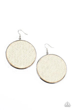 Load image into Gallery viewer, Wonderfully Woven - White Earring #1337
