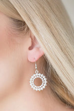 Load image into Gallery viewer, Wreathed In Radiance - White Earring #1338
