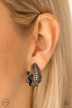 Load image into Gallery viewer, Bank Night - Black Clip On Earring #1379
