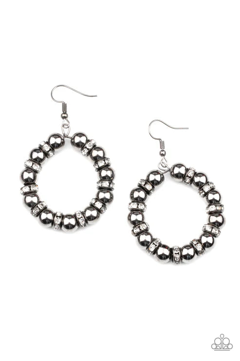 Cosmic Halo - Black Earring #1384