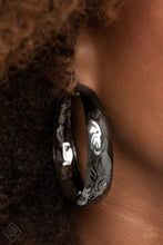 Load image into Gallery viewer, Hey, HAUTE-Shot - Black Hoop Earring #1402
