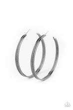 Load image into Gallery viewer, Midtown Marvel - Black Hoop Earrings #1418
