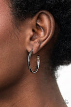 Load image into Gallery viewer, On The Brink - Black Hoop Earring #1421
