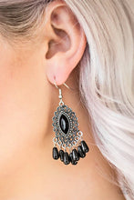 Load image into Gallery viewer, Private Villa - Black Earrings #1424
