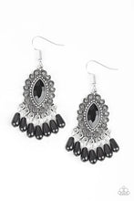 Load image into Gallery viewer, Private Villa - Black Earrings #1424
