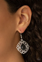 Load image into Gallery viewer, Totally GLOWN Away - Black Earring #1442
