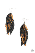 Load image into Gallery viewer, WINGING Off The Hook - Black Earring #1448
