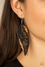 Load image into Gallery viewer, WINGING Off The Hook - Black Earring #1448
